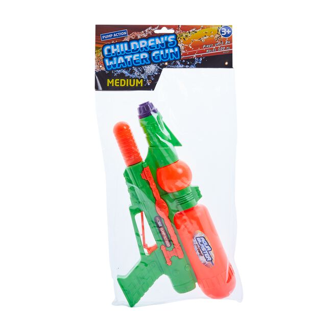 Children's Medium Water Gun -Green/Orange