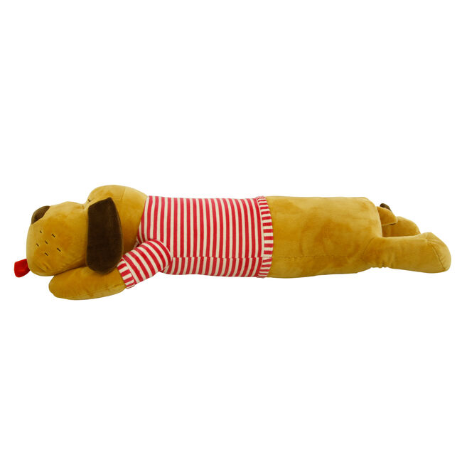 Lying Dog Cushion 70cm - Red