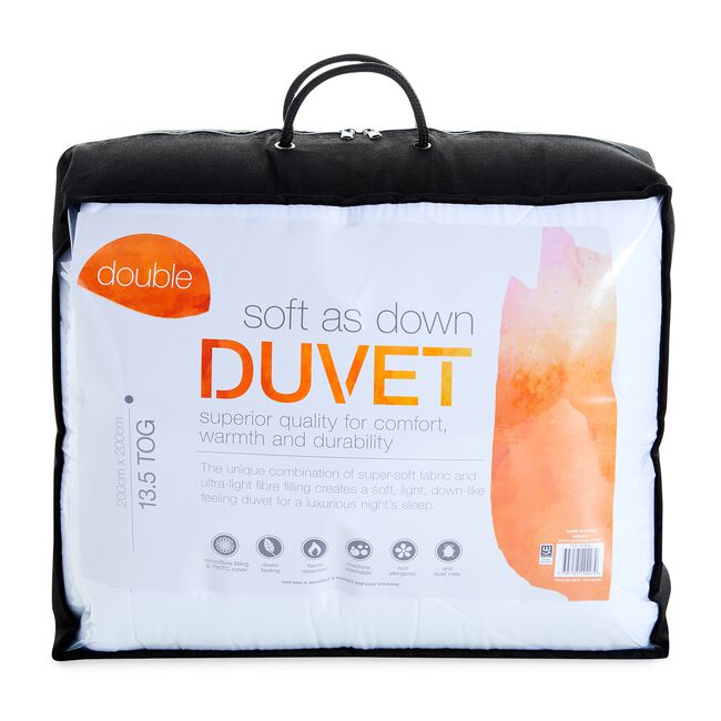 SINGLE SOFT AS DOWN 13.5 TOG Duvet