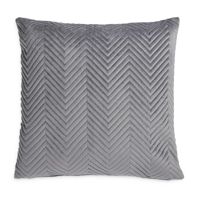 Triangle Stitch Cushion 58x58cm - Grey