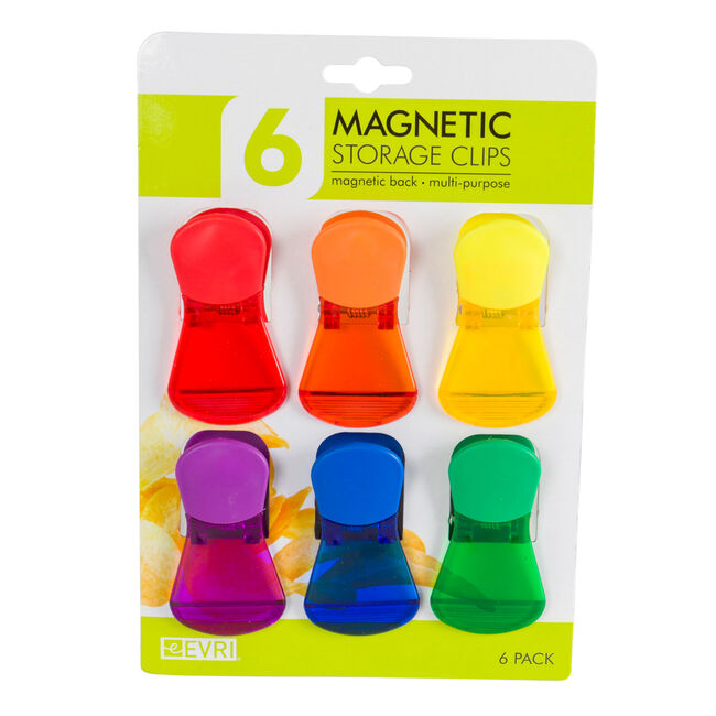 Evri Magnetic Storage Clips 6 Pack