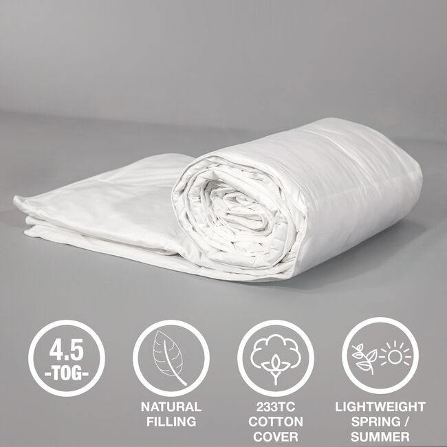 RADIANT COMFORT DUCK SINGLE Lightweight Duvet