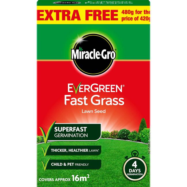 420g Miracle-Gro Evergreen Fast Grass Lawn Seed