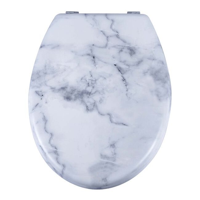 White Calacatta Marble Toilet Seat