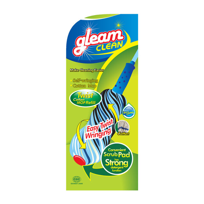 Gleam Clean Twist Mop Cotton Refill