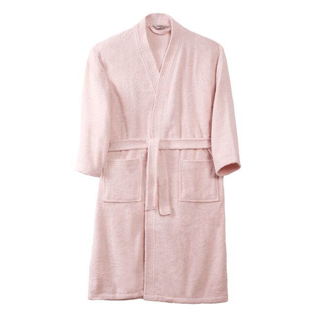 NICOLE DAY LADIES PINK COTTON MEDIUM Bathrobe