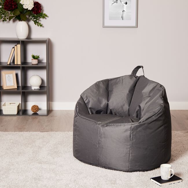 Snug Seat Bean Bag Chair - Grey
