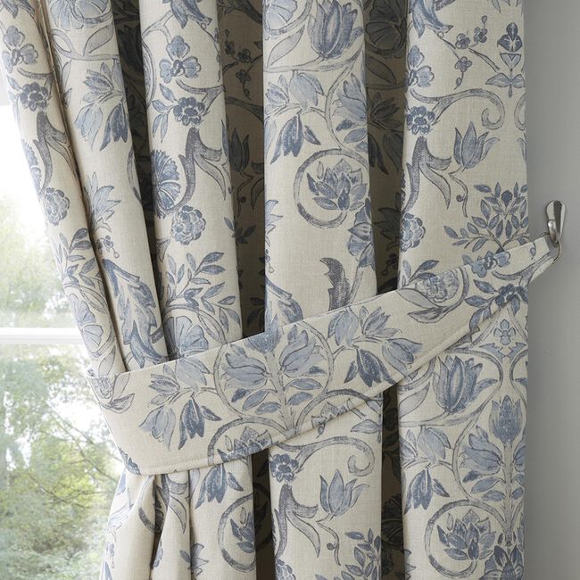 Dreams & Drapes Averie Blue 66 x 54 Curtain 