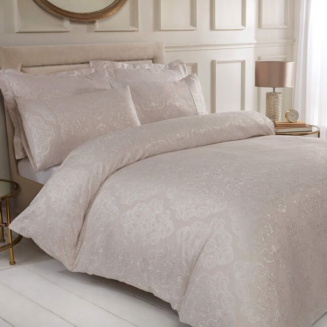 SINGLE DUVET COVER Enniskerry Jacquard Champagne