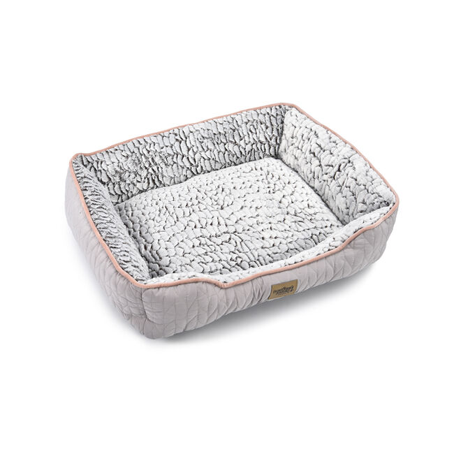 Quilted Soft Fleece Pet Bed Small
