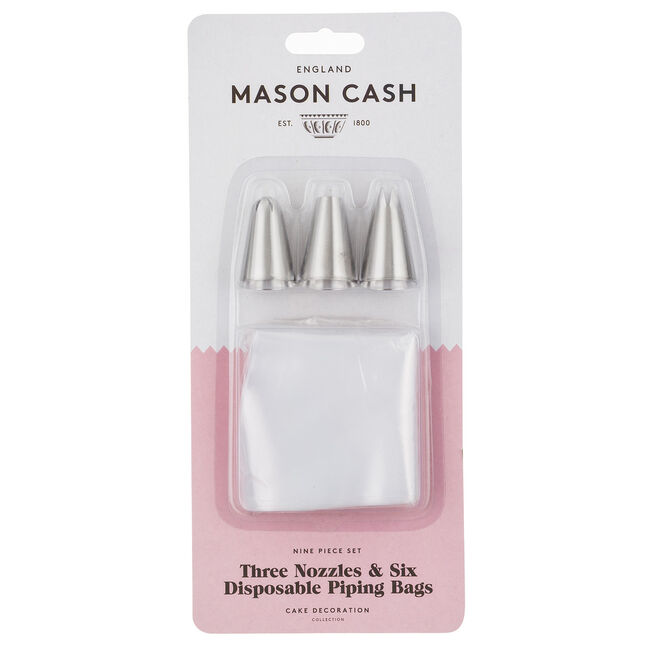 Mason Cash 6 Piping Bag and 3 Nozzles