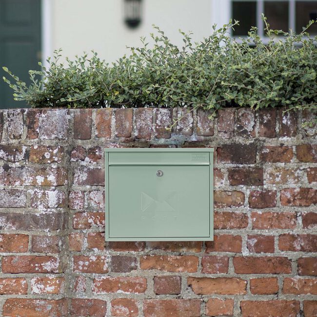 Steel Letterbox Elegance Chartwell Green 