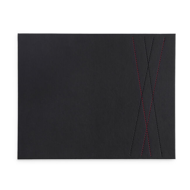 Reversible Diamond Placemats 4 Pack - Black & Red