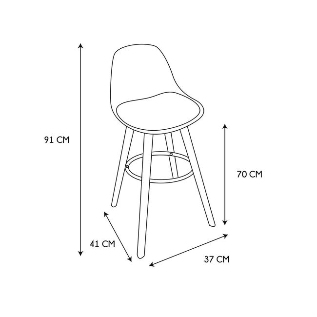 Walt Bar Stool Grey (Price Per Stool)