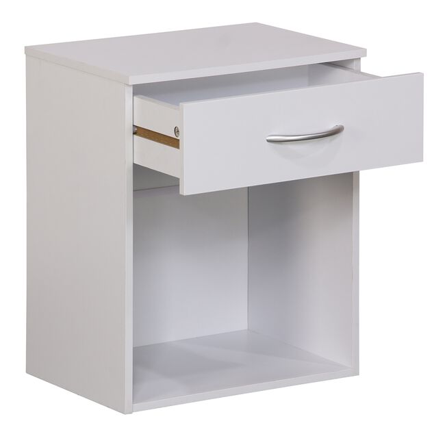 Mayfair White 1 Drawer Beside Locker