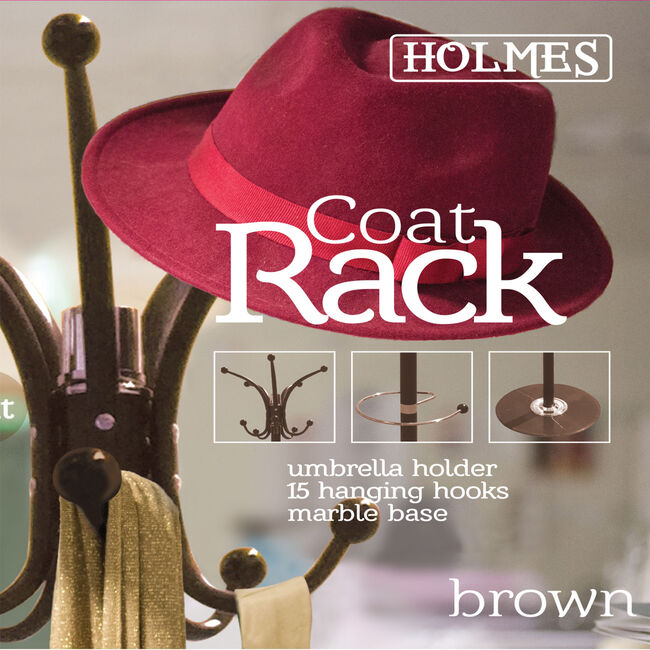 Holmes Coat Rack - Brown