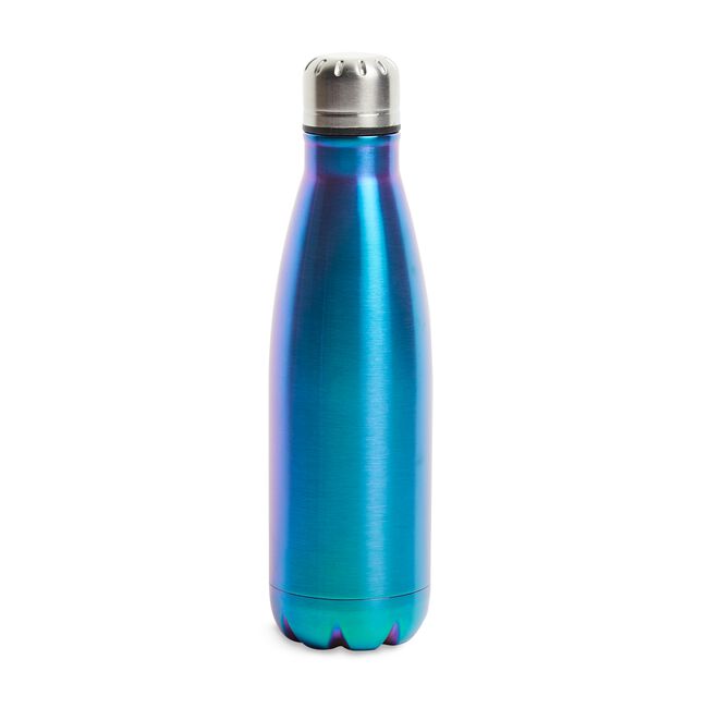 BodyGo Metallic Water Bottle Flask 480ml - Blue