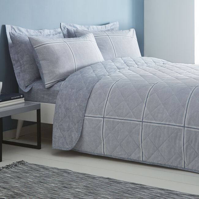 Lugh Bedspread 200cm x 220cm - Chambray