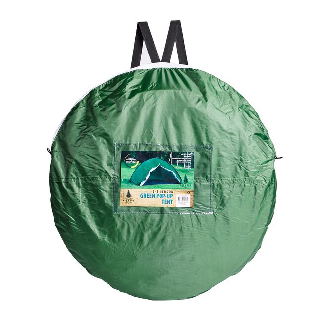 2/3 Person Pop Up Tent - Green