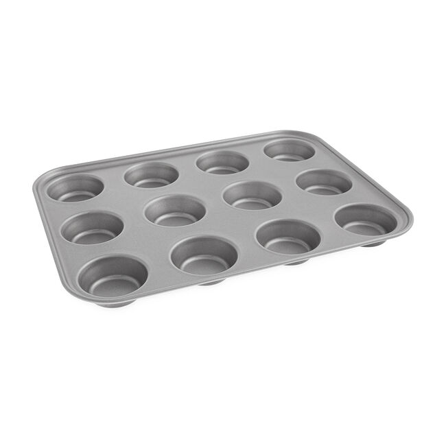 Baker & Salt Silver Muffin Tray 12 Cup