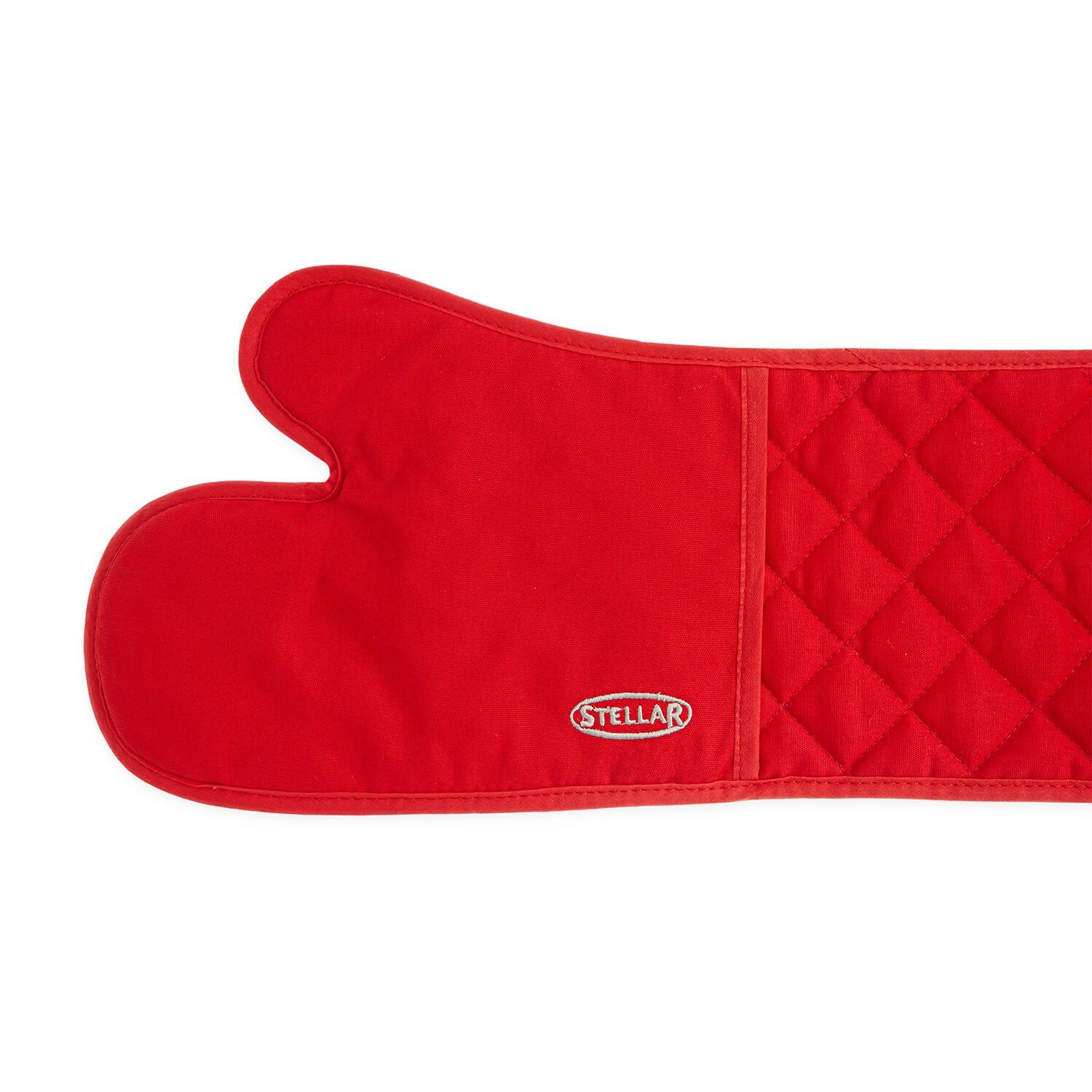 red double oven gloves