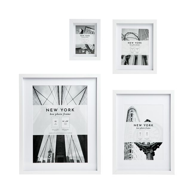 6X8 NEW YORK WHITE Photo Frame