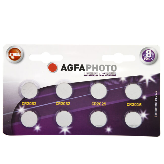 AgfaPhoto Lithium Extreme 8 Battery Pack Coin Cell