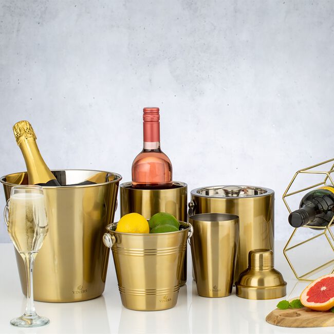 Viners Barware 500ml Cocktail Shaker - Gold