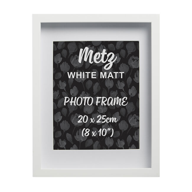 6x8 METZ WHITE Matt Frame