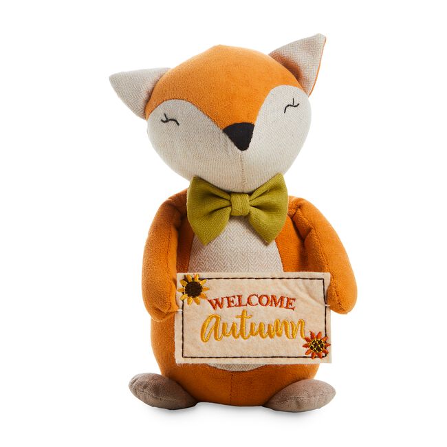 Fox With Welcome Plaque