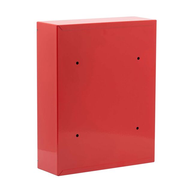 Steel Letterbox Compact Pillarbox Red