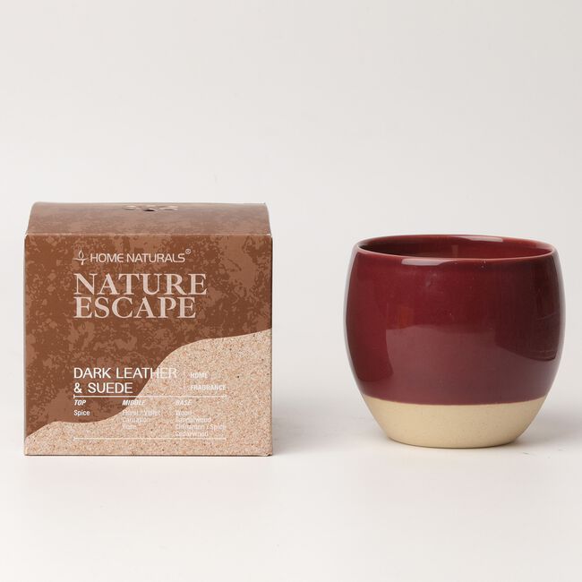 Nature Escape Dark Leather & Suede Candle