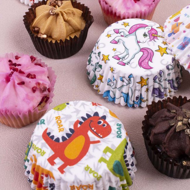 100 Coloured Cupcake Cases