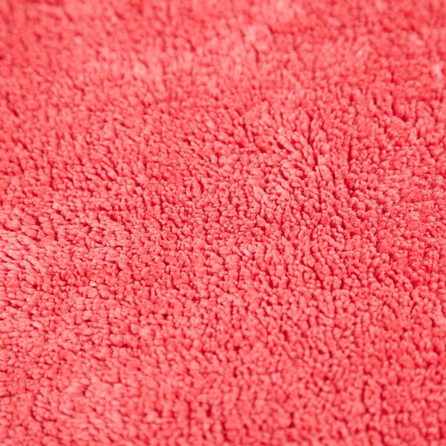 2 Piece Cotton Plain Dye Rose Pink Bathroom Set