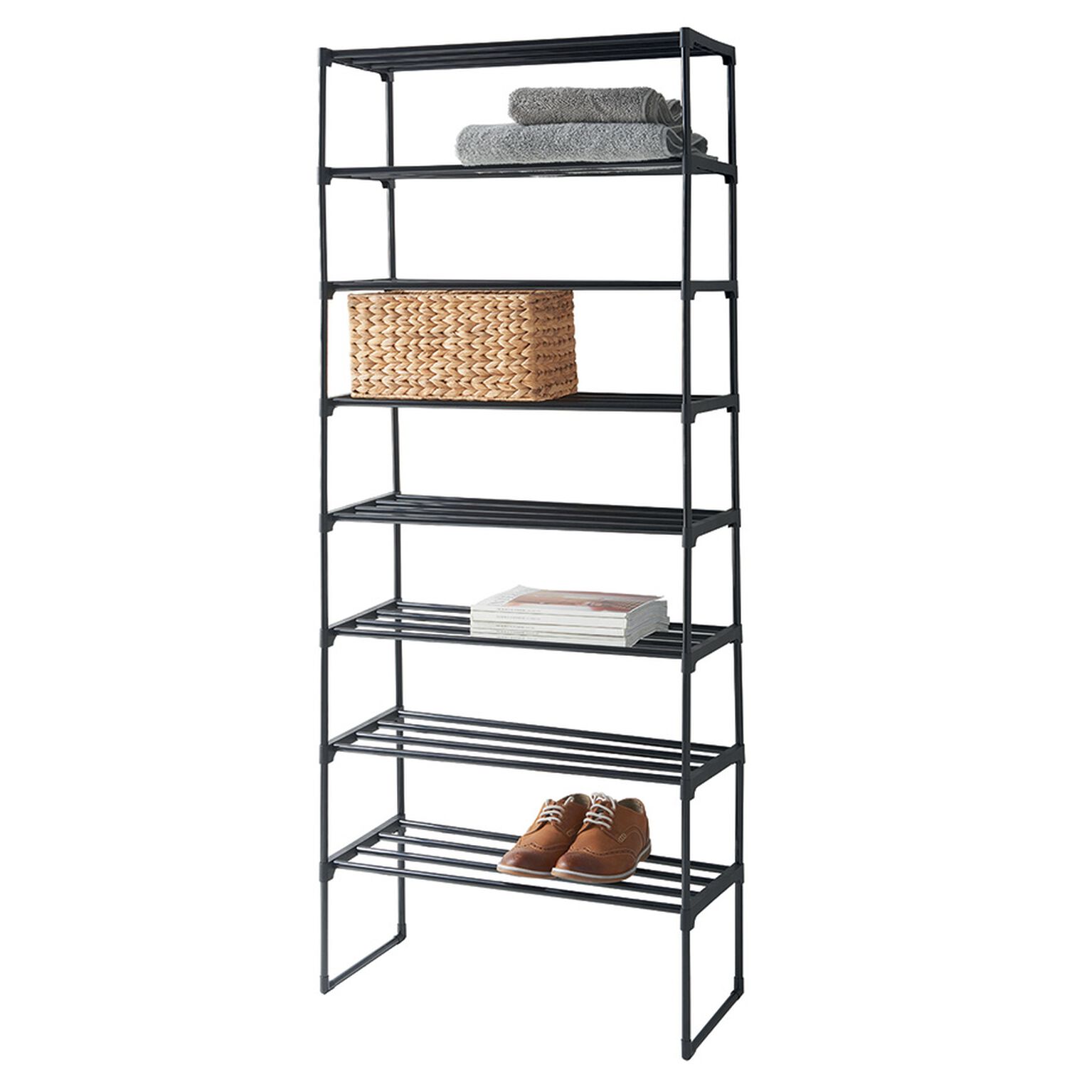 Essentials 8 Tier Storage Shelf Home Store + More