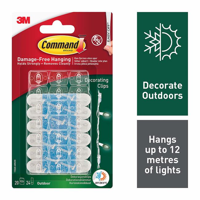 Command 3M Water Resistant Decor Clips
