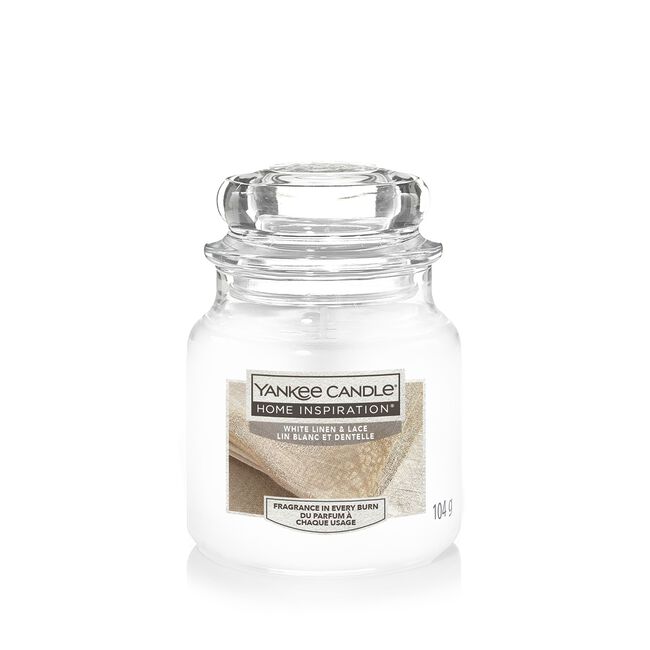 Yankee Candle White Linen & Lace Small Jar