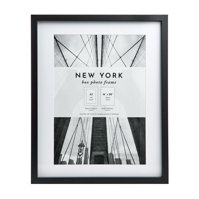 A3 NEW YORK BLACK Photo Frame