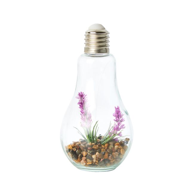 Lavender Decorative Glass Bulb Light