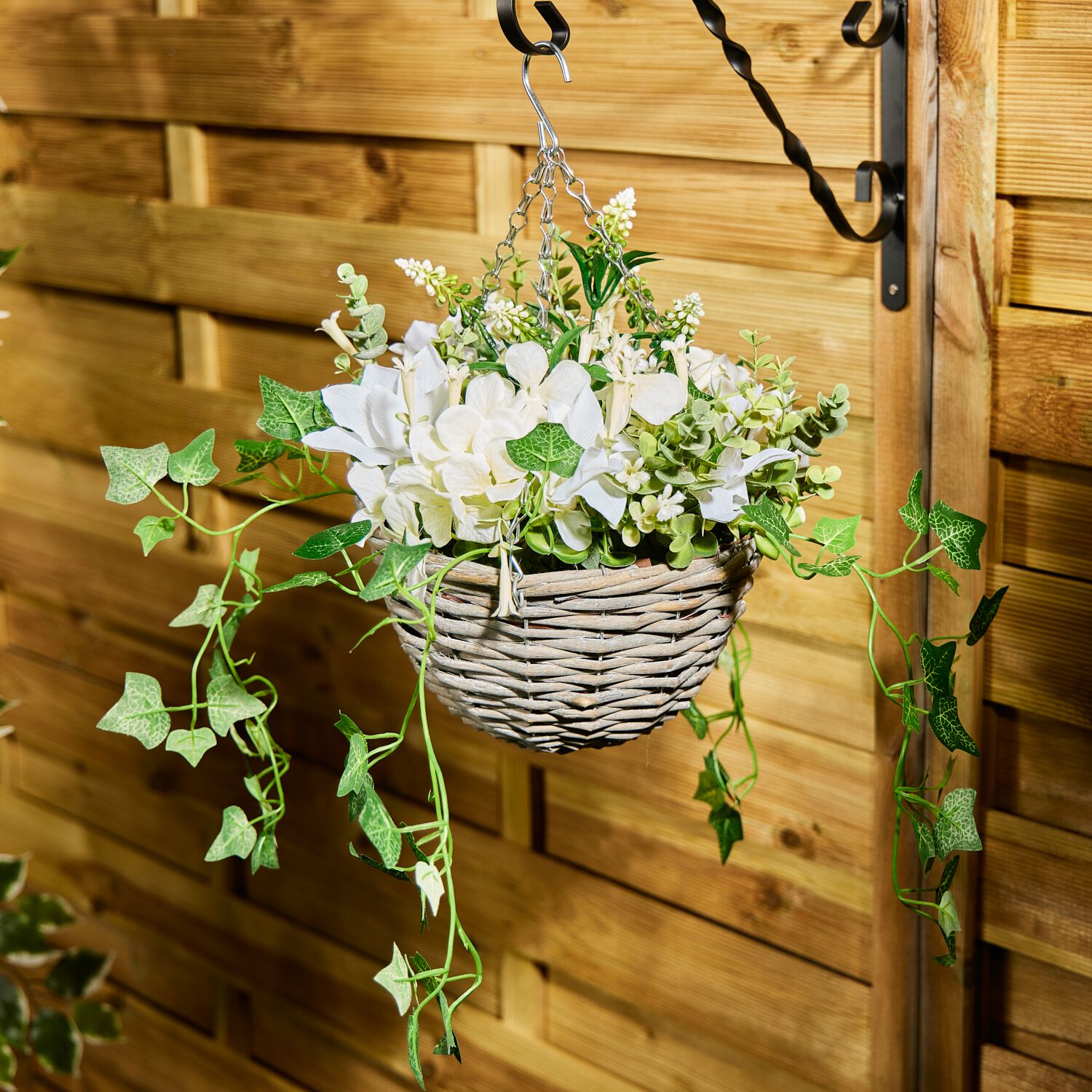 Spring Flowers Hanging Basket Artificial Plant - Home Store + More