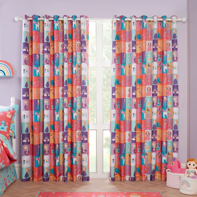 BLACKOUT & THERMAL PRINCESS MERMAID 66x54 Curtain