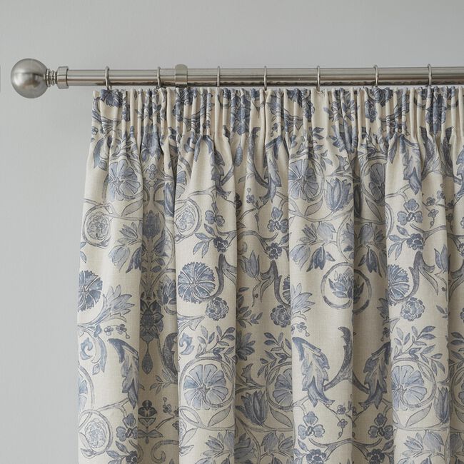 Dreams & Drapes Averie Blue 66 x 54 Curtain 