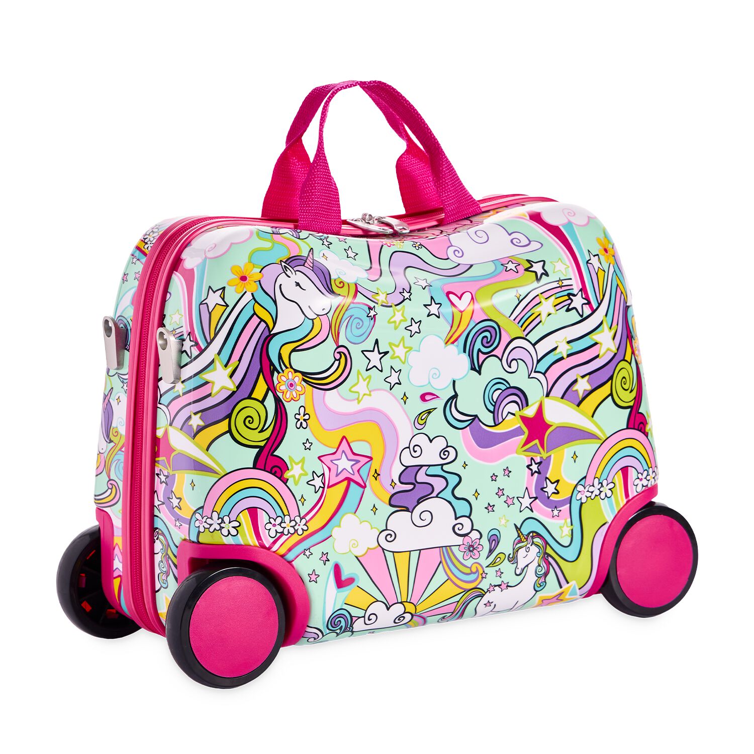 Kids Travel Suitcase Pink