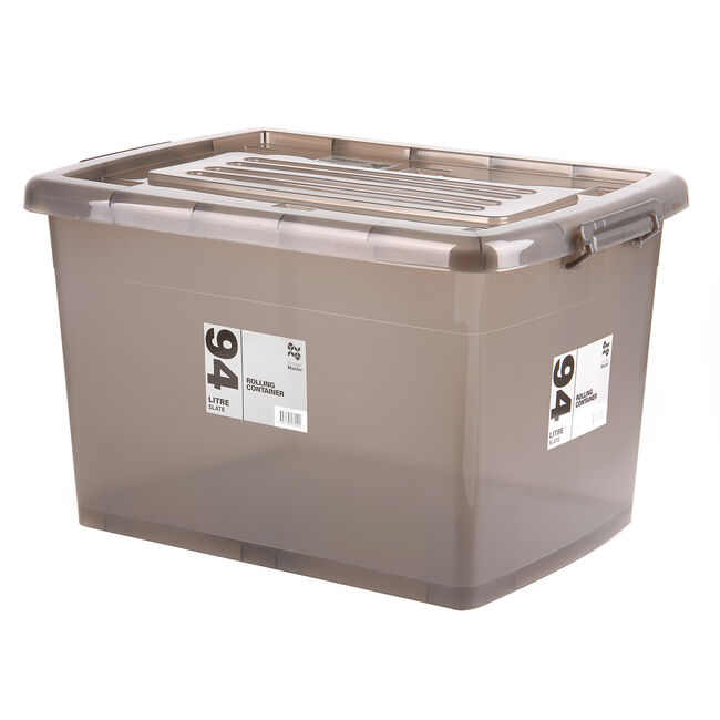 94L Rolling Storage Box Slate