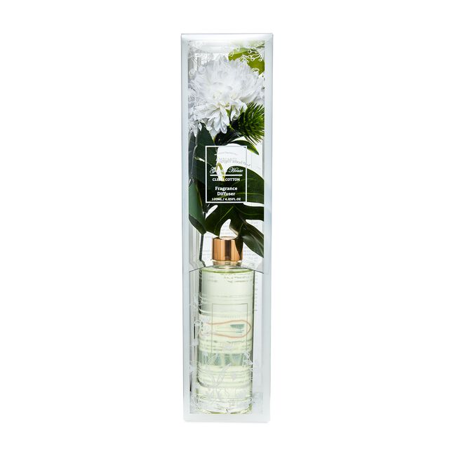 Ambianti Clean Cotton Faux Flower Reed Diffuser