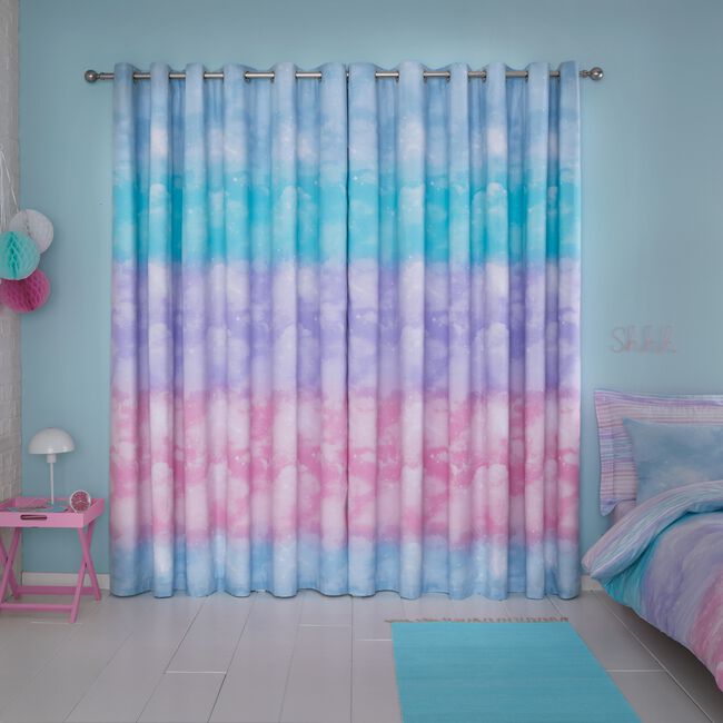 OMBRE CLOUDS 66X54 CURTAIN