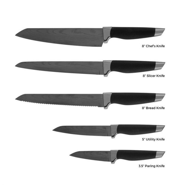 Tower Damascus 5 Piece Knife Set