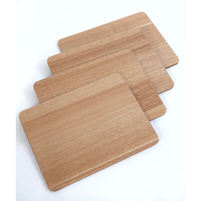 Wooden Natural Placemats - 4 Pack