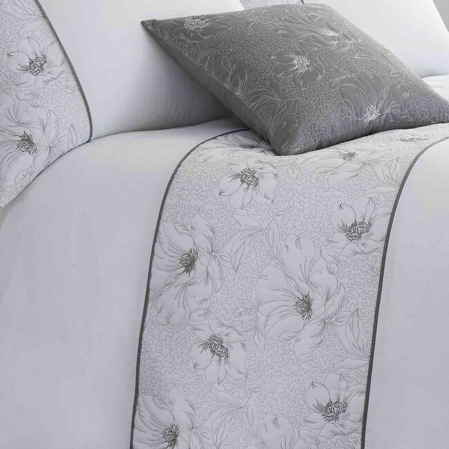 SINGLE DUVET COVER Matelassé Grey