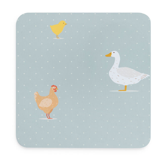 Country Farm Mats & Coasters 4 Pack